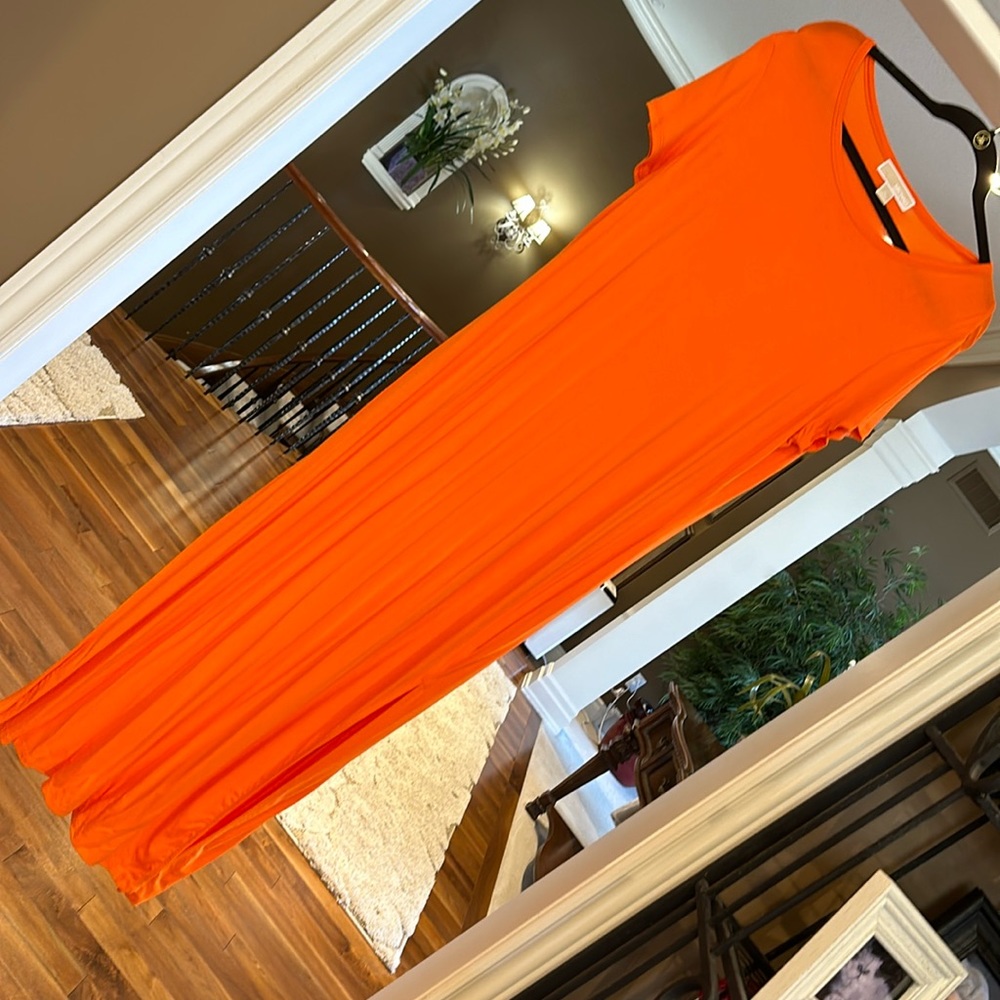 MICHAEL Michael Kors Vibrant Orange Maxi Dress